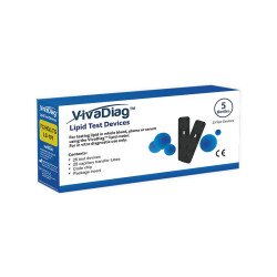 Testavimo Juostelės Cholesterolio Matuokliui VivaDiag (25 vnt.)