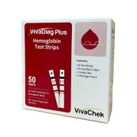Testavimo Juostelės Hemoglobino Matuokliui VivaDiag (50 vnt.)